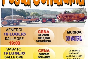 FESTA CONTADINA - Parco Cangione Vaiano - 18/19/20 luglio 2025
