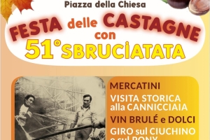 FESTA DELLE CASTAGNE con 51° SBRUCIATATA Milgiana dal 26 Ottobre ore 15