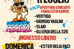 VAIANO SUMMER FESTIVAL - Parco Cangione Vaiano - 11 e 12 luglio 26 ore 19.30
