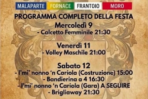 TORNEO RIONI LA BRIGLIA - 9/13 Settembre 2026