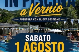 RIAPERTURA PISCINA VERNIO - 1/8/26 ore 10.00 (solo x i fine settimana)