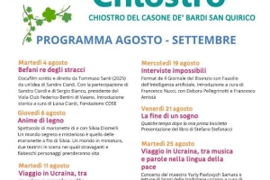APRITI CHIOSTRO - Vernio - programma agosto 26