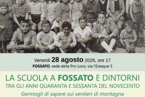 LA SCUOLA A FOSSATO - 28/8/26 ore 17.00 Fossato