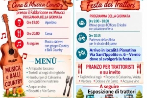 FESTA DEI TRATTORI - Vernio - 26 e 27/9/26 ore 9.00 -19.00