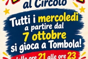 TOMBOLA AL CIRCOLO - Sofignano - 07/10/26 ore 21.00