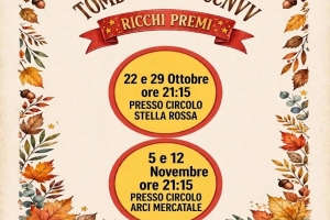 TOMBOLE AI CIRCOLI -Vernio - 22 e 29/10 e 5 e12/11