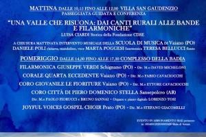UNA VALLE CHE RISUONA - 25/10/26 ore 10.15 Villa S.Gaudenzio
