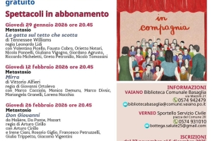 INSIEME  A TEATRO IN BUS -Vaiano/Vernio - 29/01/26