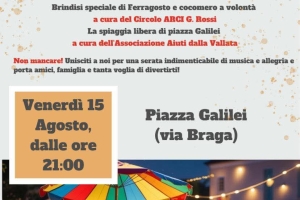BRINDISI DI FERRAGOSTO - Vaiano Piazza Galilei - 15/8/25 ore 21.00