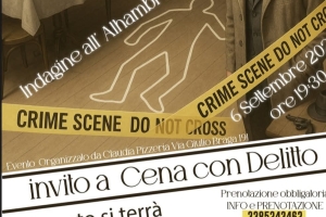 INVITO A CENA CON DELITTO - Discoteca Kiwi 2000 Vaiano - 6/9/25 ore 19.30