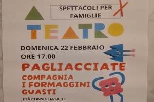 FIABE A TEATRO 22/2/26 0re 17.00 Circolo Rossi Vaiano