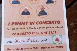 I PENNY IN CONCERTO - Red Lion Vernio - 22/8/25 ore 21.15