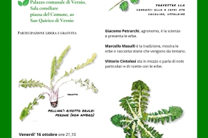 ANDAR PER ERBE - Sala consiliare Vernio - 16-23-30/10/26 ore 21.10