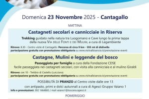 LA VIA DELLE FONTI E DEI MULINI - Cantagallo - 23/11/25