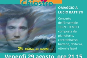 OMAGGIO A LUCIO BATTISTI - Chiostro Casone Bardi Vernio - 29/08/25 ore 21.15