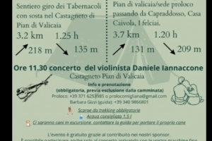 ESCURSIONE E CONCERTO IN NATURA - Migliana - 12 luglio 2025 ore 9.30