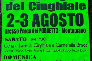 SAGRA DEL CINGHIALE - Montepiano Parco Poggetto - 2 e 3 agosto 25
