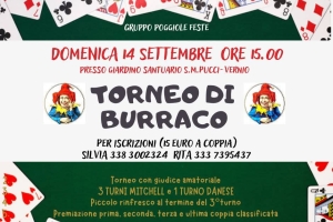 TORNEO DI BURRACO -Poggiole Vernio - 14/09/25 ore 15.00